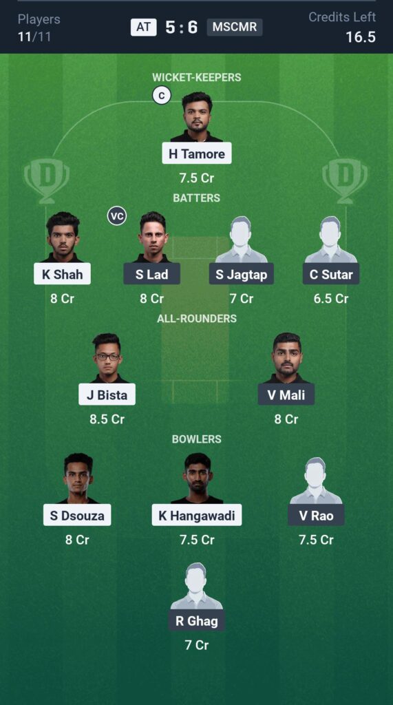 AT vs MSCMR GL Team