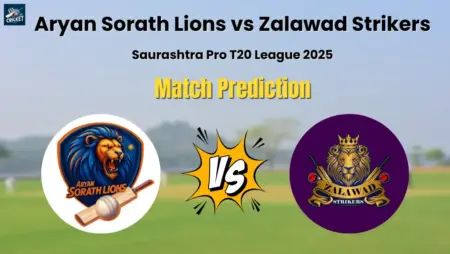 Aryan Sorath Lions vs Zalawad Strikers Match Prediction