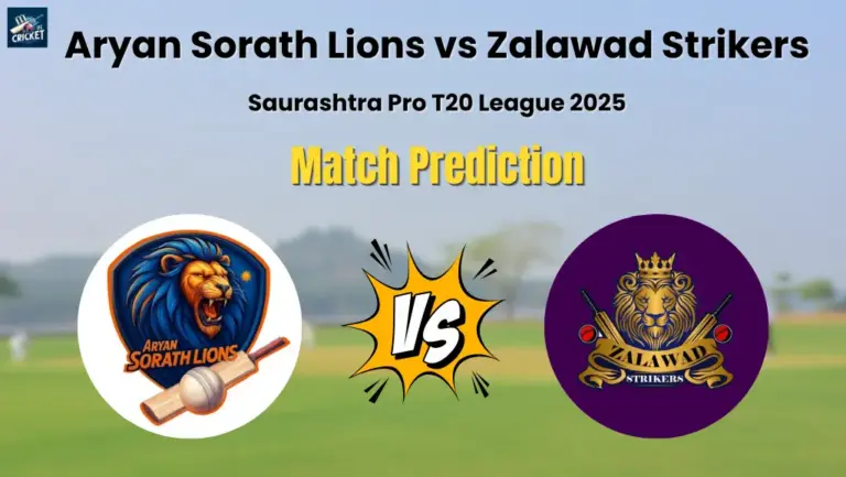 Aryan Sorath Lions vs Zalawad Strikers Match Prediction