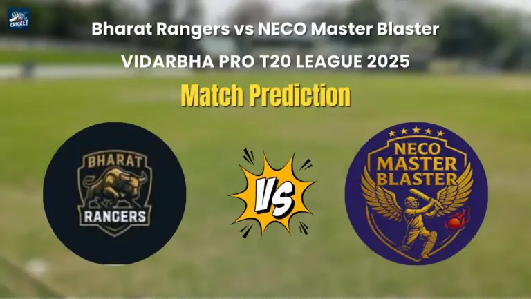 Bharat Rangers vs NECO Master Blaster Match Prediction