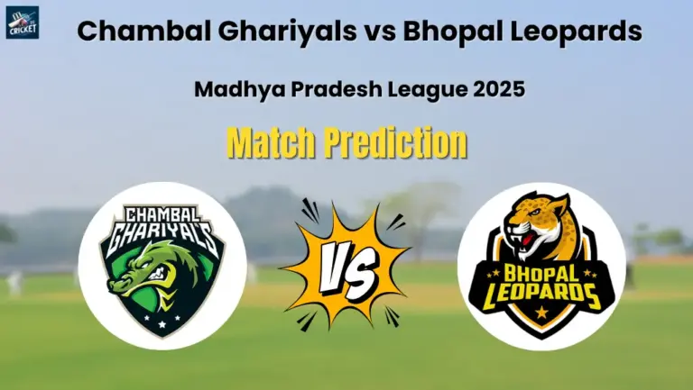 Chambal Ghariyals vs Bhopal Leopards Match Prediction