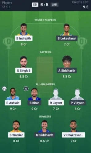 DD vs LKK Sl Team