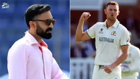 Dinesh Karthik and Josh Hazlewood