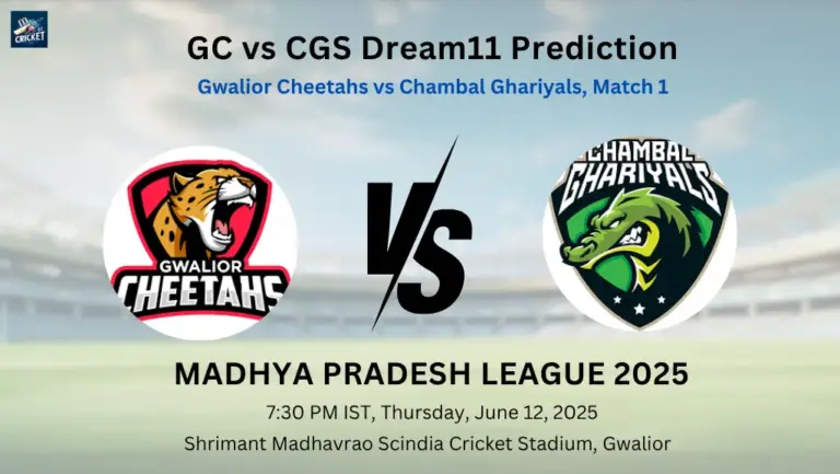 GC vs CGS Dream11 Prediction