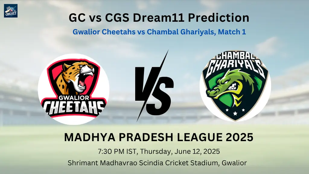 GC vs CGS Dream11 Prediction