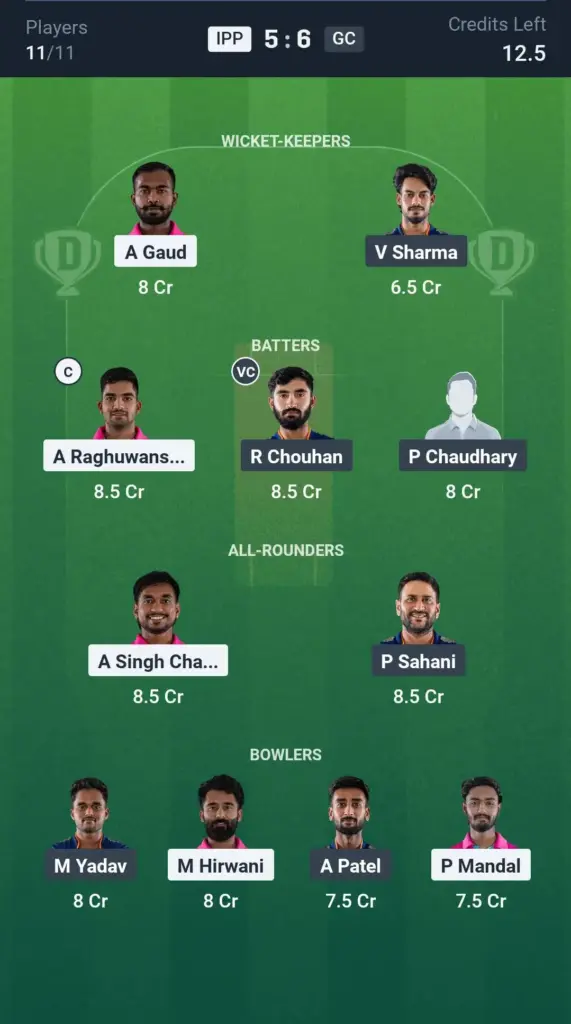 IPP vs GC SL Team