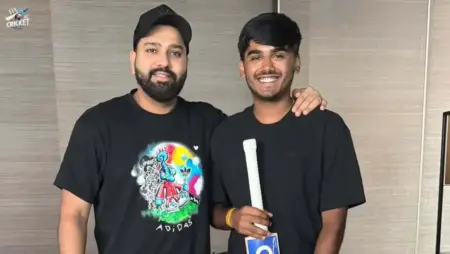Ayush Mhatre and Rohit Sharma