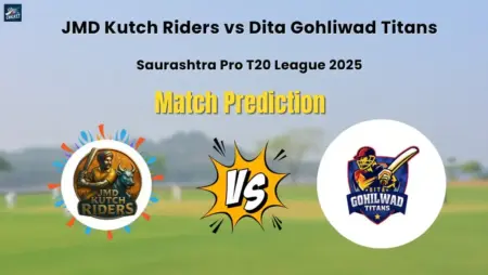 JMD Kutch Riders vs Dita Gohliwad Titans Match Prediction