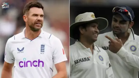 James Anderson makes a massive revelation about Virat Kohli and Sachin Tendulkar James Anderson makes a massive revelation