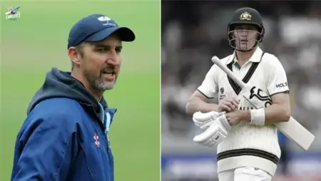 Jason Gillespie and Marnus Labuschagne