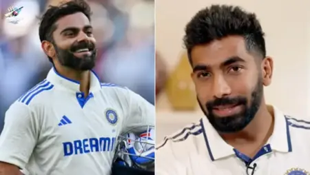 Jasprit Bumrah and Virat Kohli