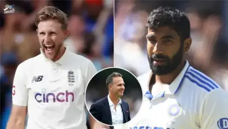 Joe root and Jasprit Bumrah