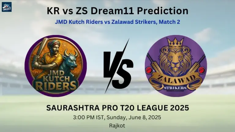 KR vs ZS Dream11 Prediction