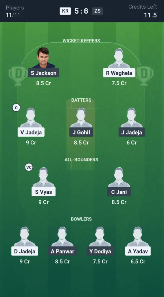 KR vs ZS Grand League Team