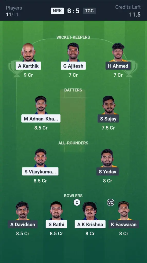 NRK vs TGS Grand League Team