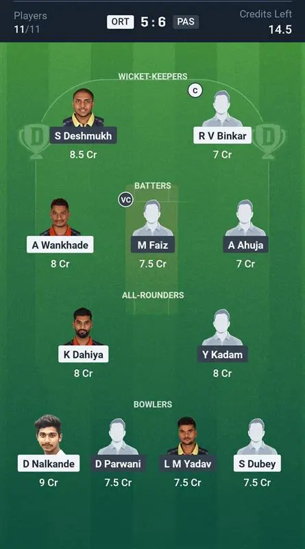 ORT vs PAS Small League Team