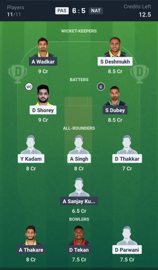 PAS vs NAT Small League Team