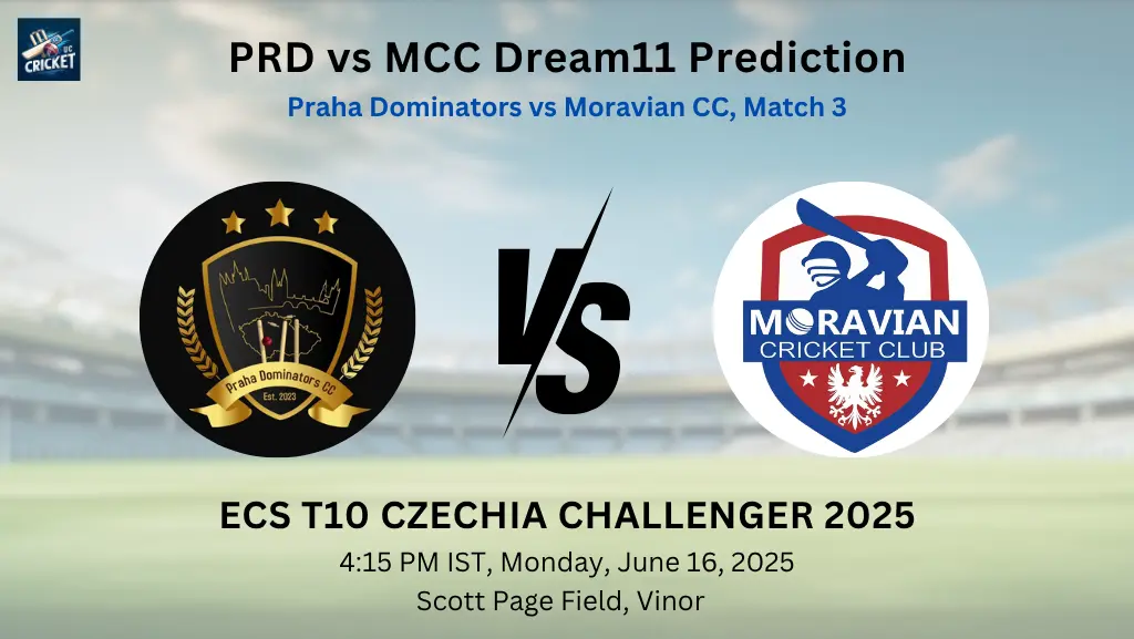 PRD vs MCC Dream11 Prediction