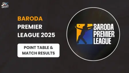 Points Table of Baroda Premier League 2025 and Match Result