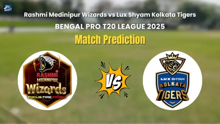 Rashmi Medinipur Wizards vs Lux Shyam Kolkata Tigers Match Prediction