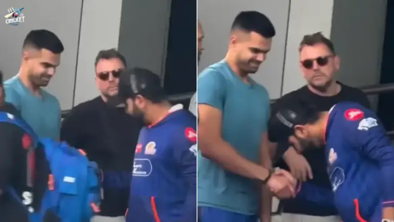 Rohit Sharma's gesture for Arjun Tendulkar