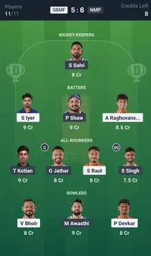 SBMF vs NMP GL Team