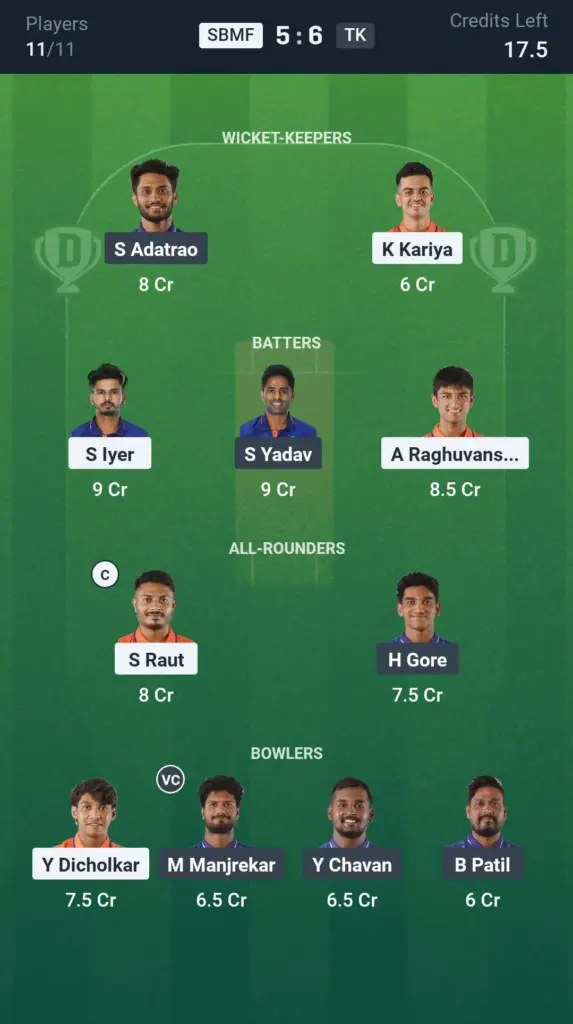 SBMF vs TK Grand League Team