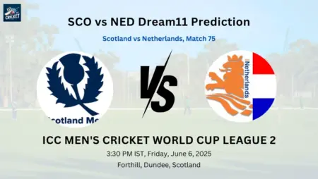 SCO vs NED Dream11 Prediction