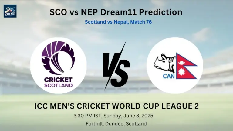 SCO vs NEP Dream11 Prediction