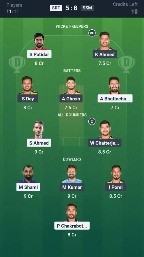 SRT vs SSM Grand League Team