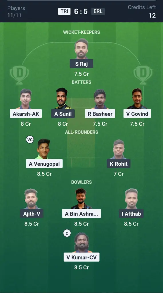 TRI vs ERL Grand League Team