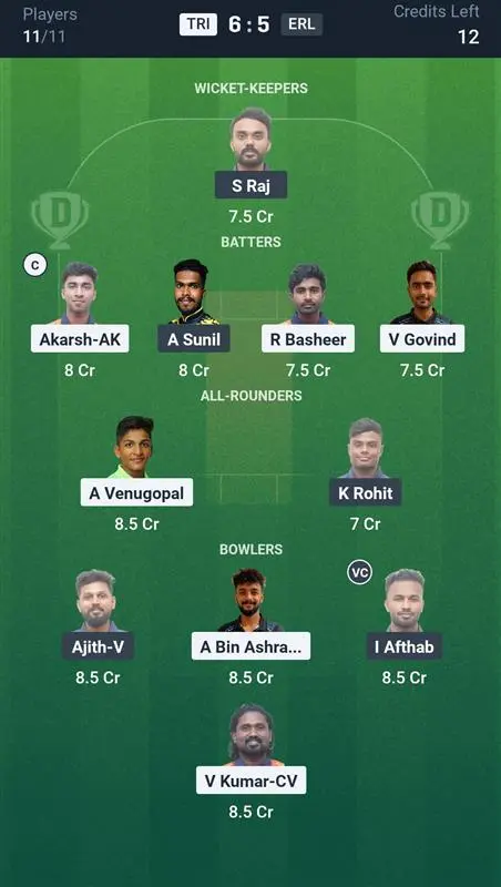TRI vs ERL Small League Team