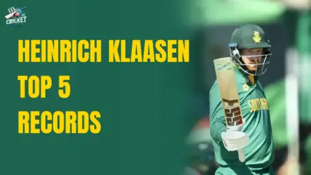 records of Heinrich Klassen in international cricket