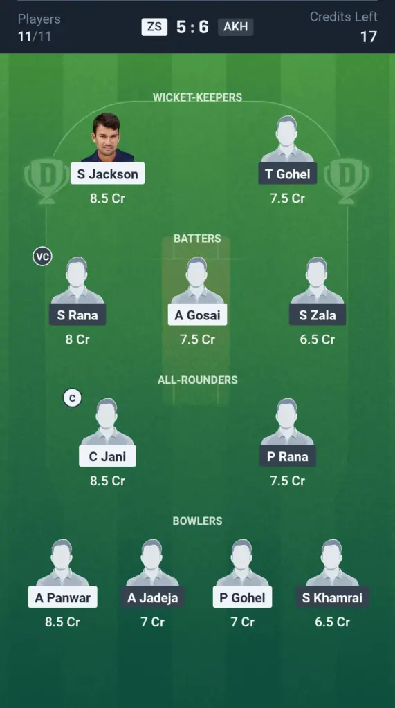 ZS vs AKH Small League Team