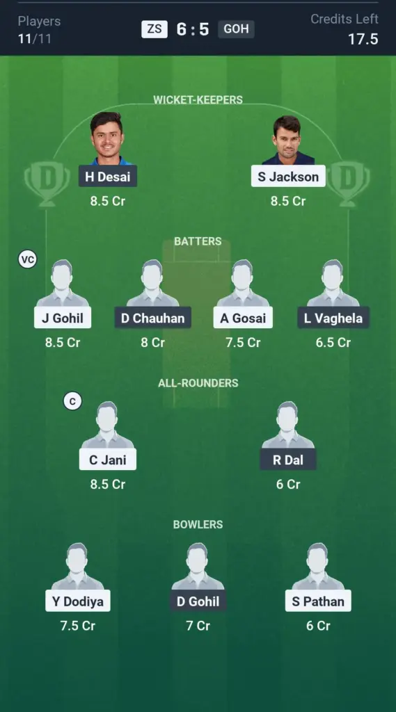 ZS vs GOH Grand League Team