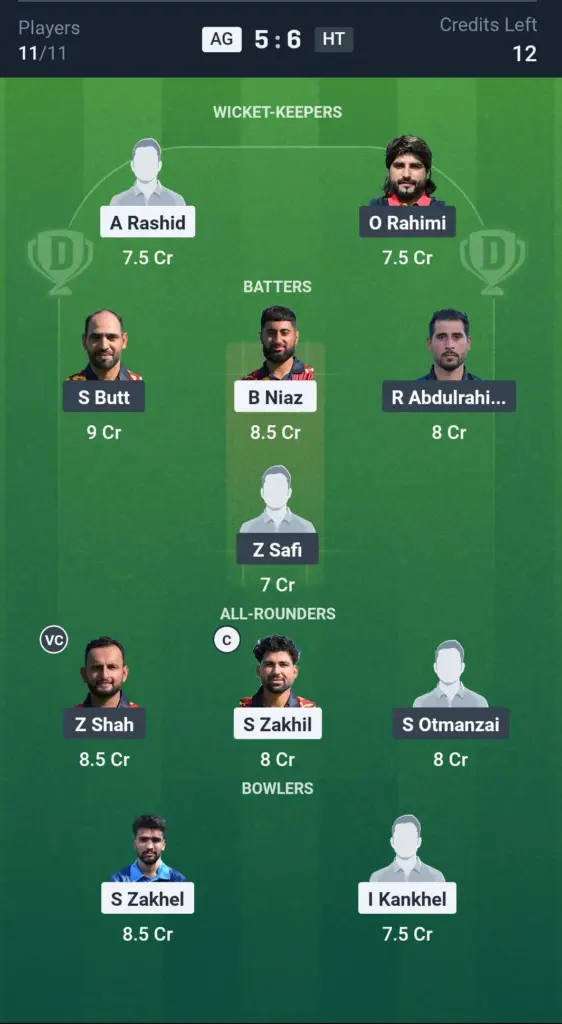 AG vs HT Grand League Team