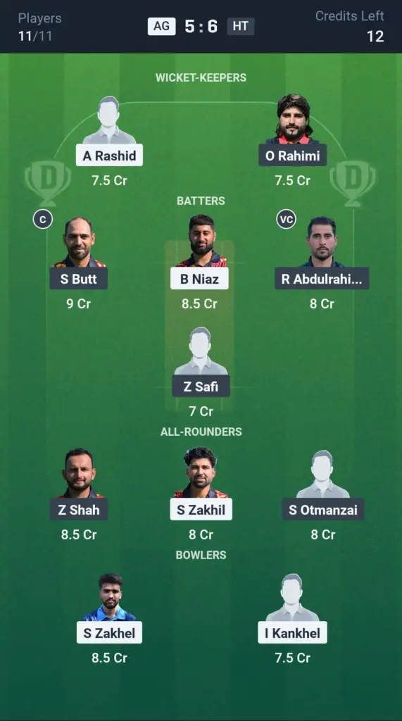 AG vs HT Small League Team