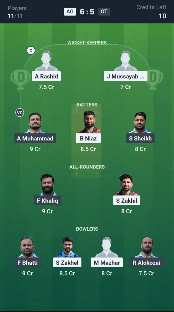 AG vs OT Small League Team
