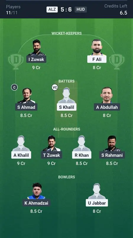 ALZ vs HUD Small League Team