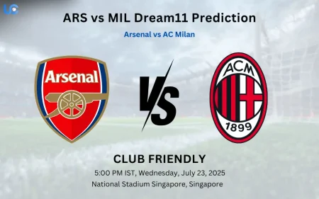 ARS vs MIL Dream11 Prediction: Today???s Match, Fantasy Football Tips, Captain Choices, Playing XI & Injury Updates – Club Friendly ARS vs MIL Dream11 Prediction