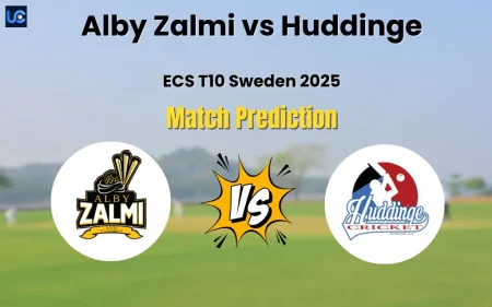 Who will Win Alby Zalmi vs Huddinge? Match Prediction – ECS T10 Sweden 2025 Alby Zalmi vs Huddinge Match Prediction