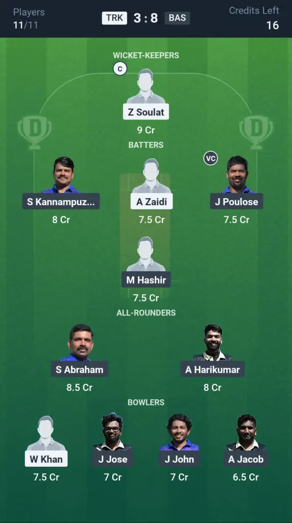 BAS vs TRK Small League Team