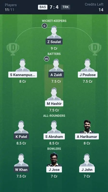 BAS vs TRK Small League Team