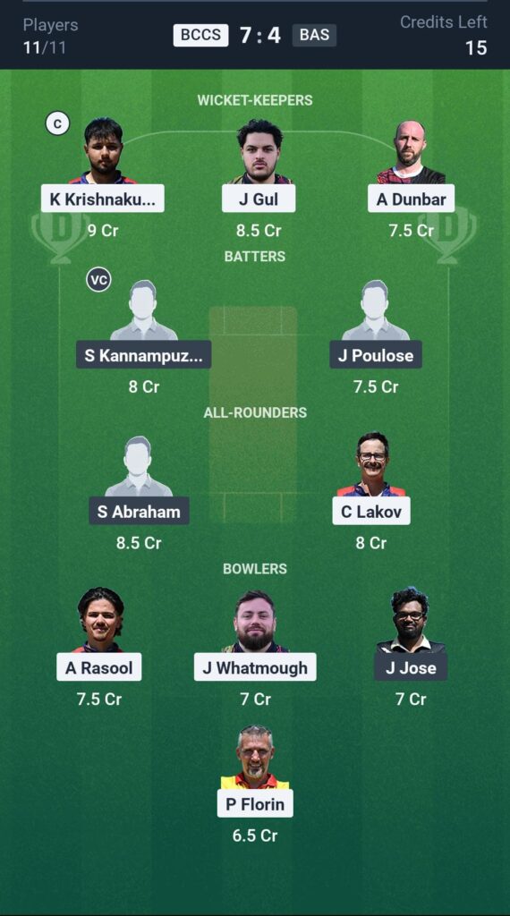 BCCS vs BAS Small League Team