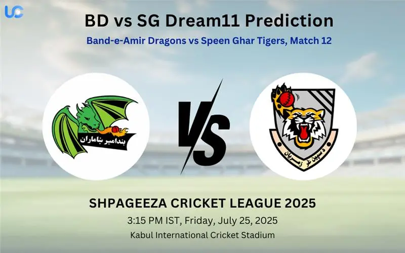 BD vs SG Dream11 Prediction – Match 12 Fantasy Cricket Tips, Captain Choices, Playing XI & Injury Updates – Shpageeza Cricket League 2025 BD vs SG Dream11 Prediction