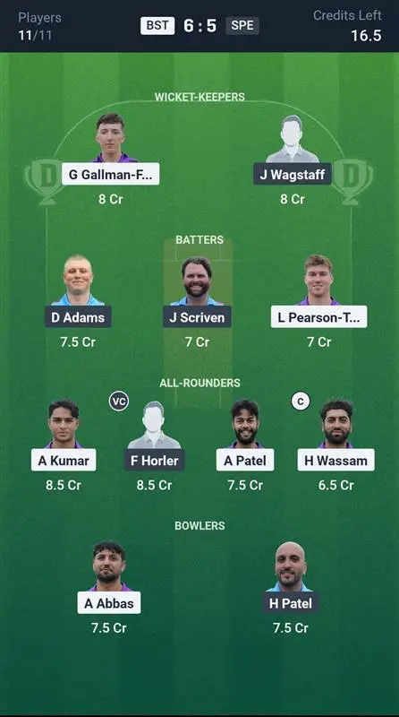 BST vs SPE Grand League Team