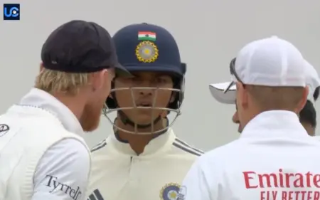 Ben Stokes gets involved in a heated argument
