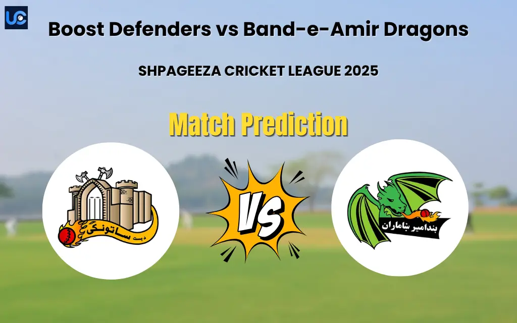 Who will Win Boost Defenders vs Band-e-Amir Dragons? Match Prediction – SHPAGEEZA CRICKET LEAGUE 2025 Boost Defenders vs Band-e-Amir Dragons Match Prediction