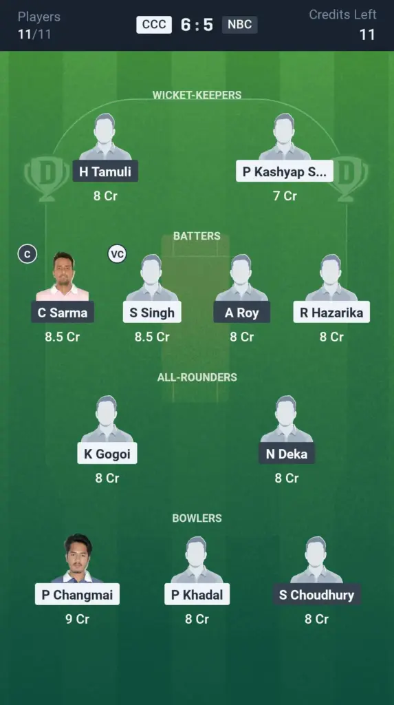 CCC vs NBC Small League Team