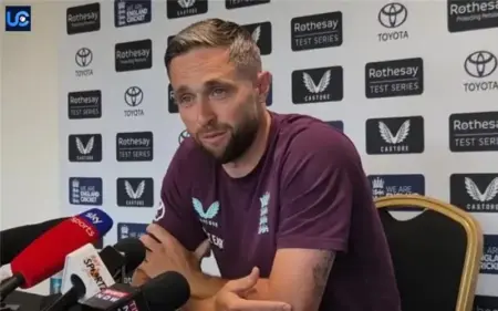 Chris Woakes Frustrated Over Umpire’s Call in Second Test Against India